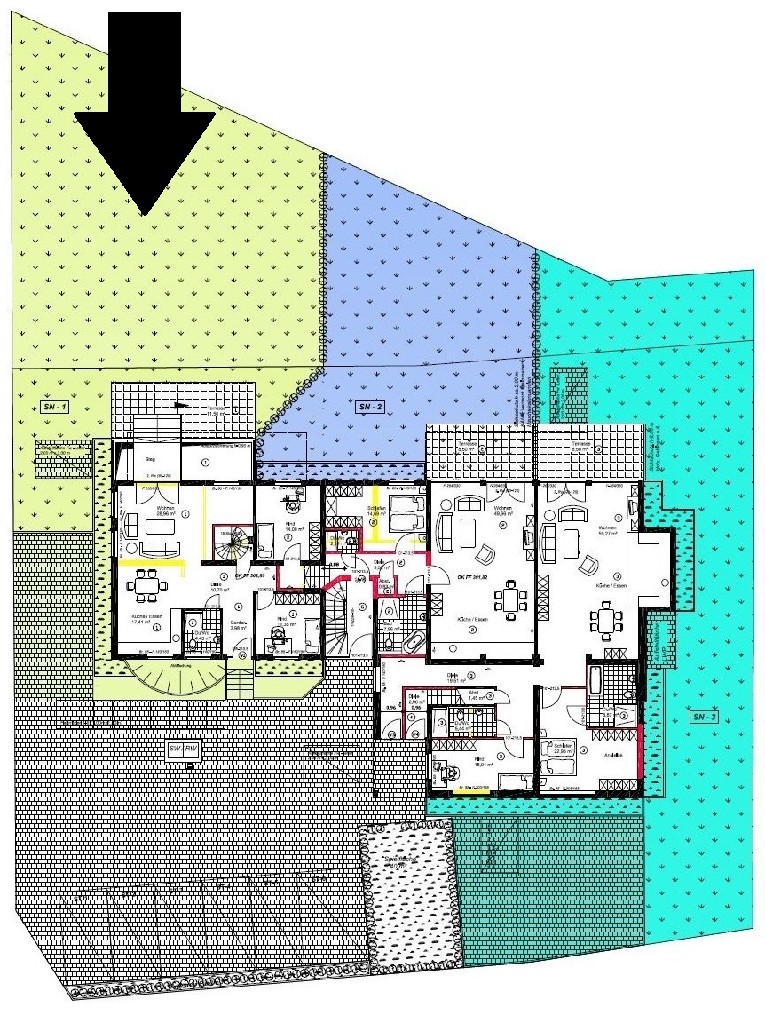 Lageplan mit Sondernutzungsrechten