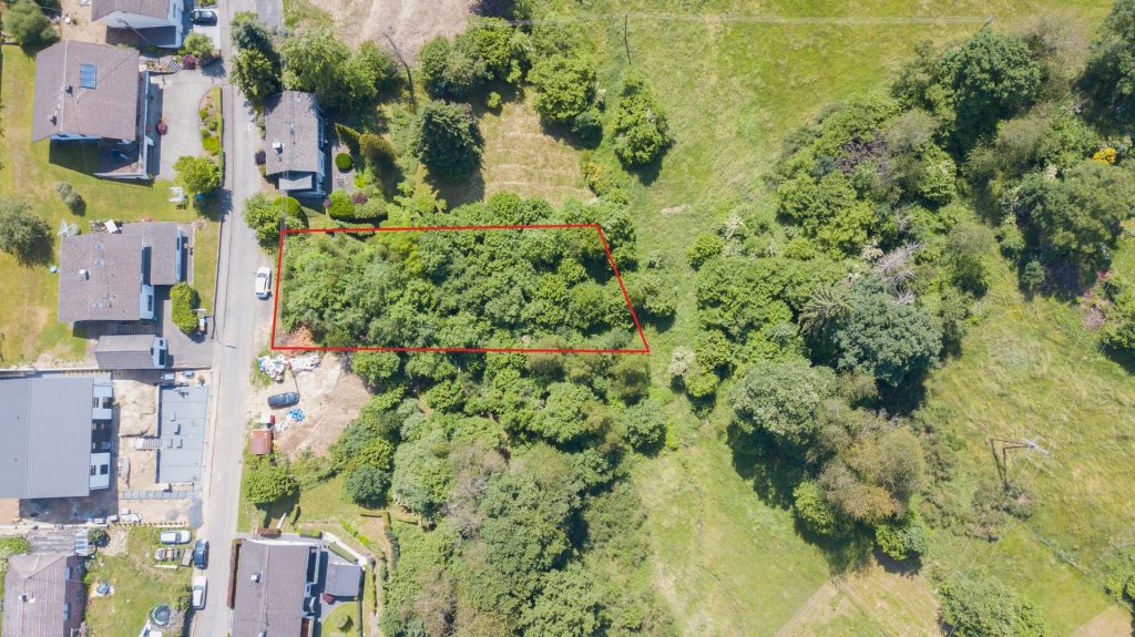 Drohnenaufnahme eingezeichnet