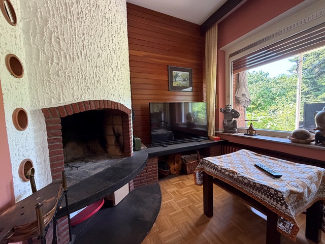 Wohnzimmer mit Kamin