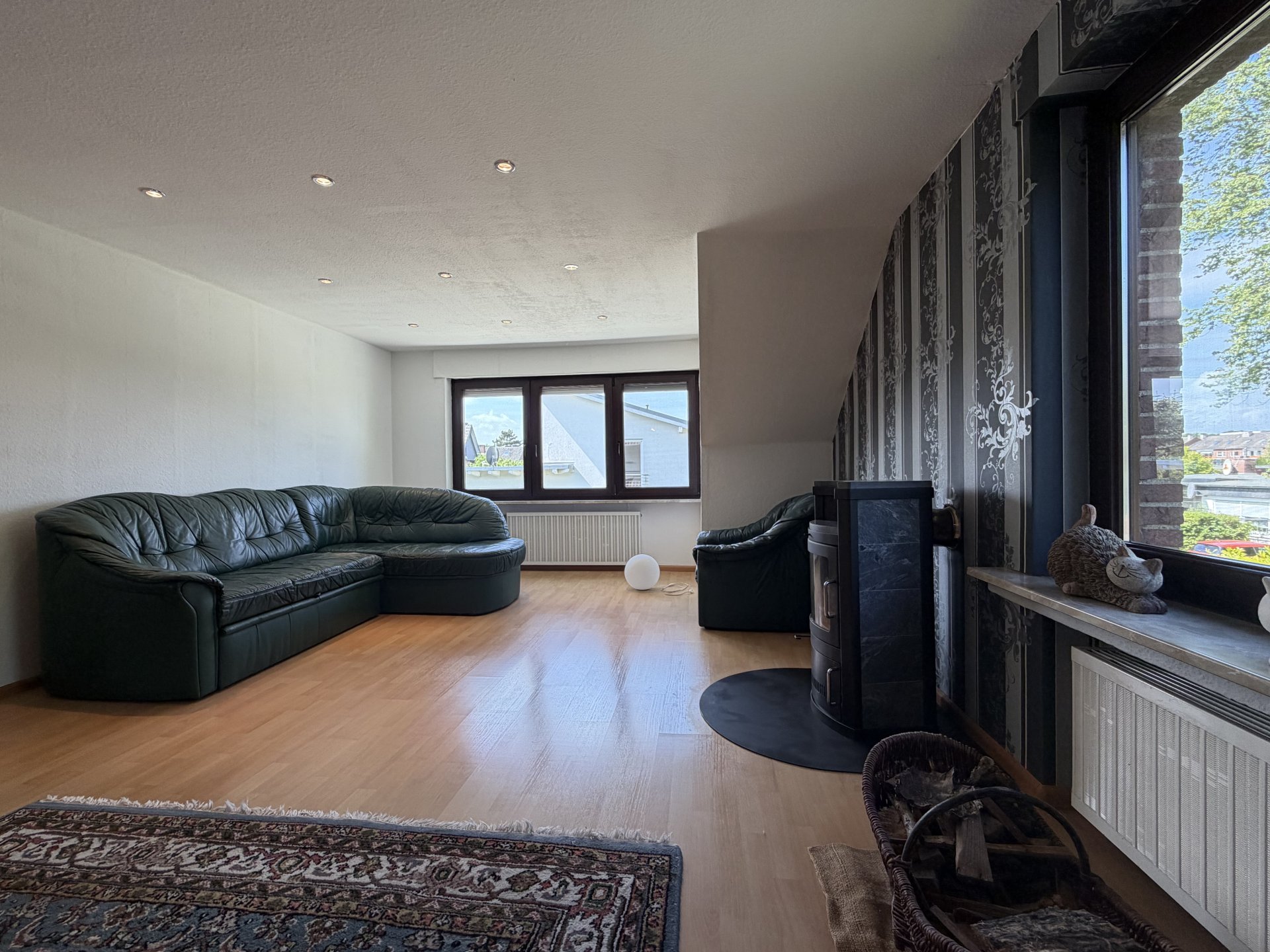 Gemütliches Wohnzimmer Dachgeschoss