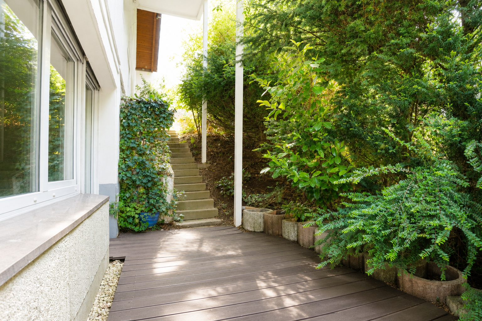 Terrasse im UG
