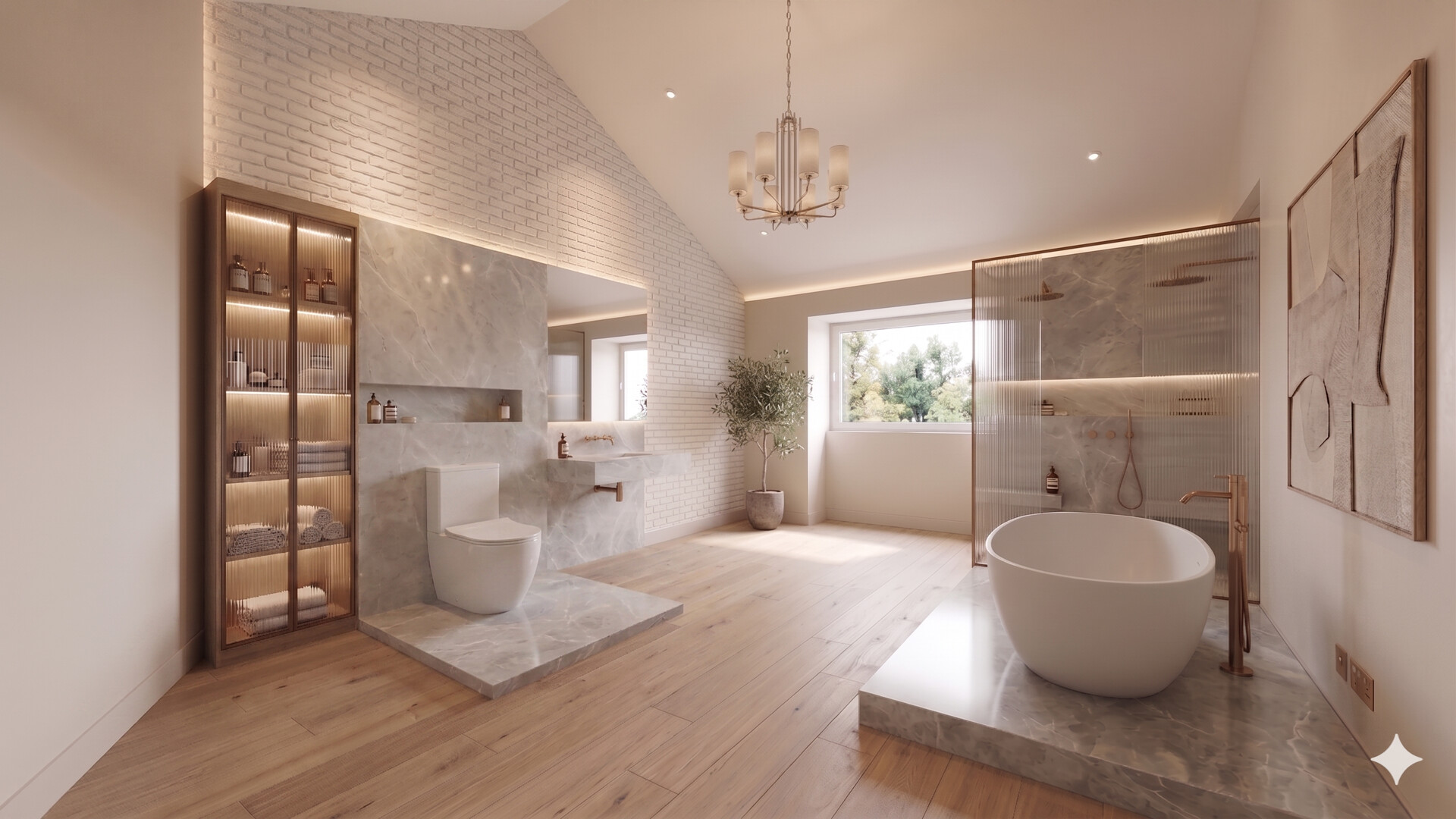 Badezimmer KI generiert