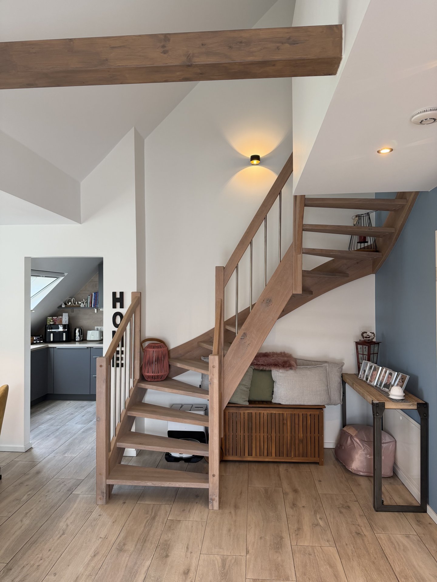 Treppe zum Spitzboden