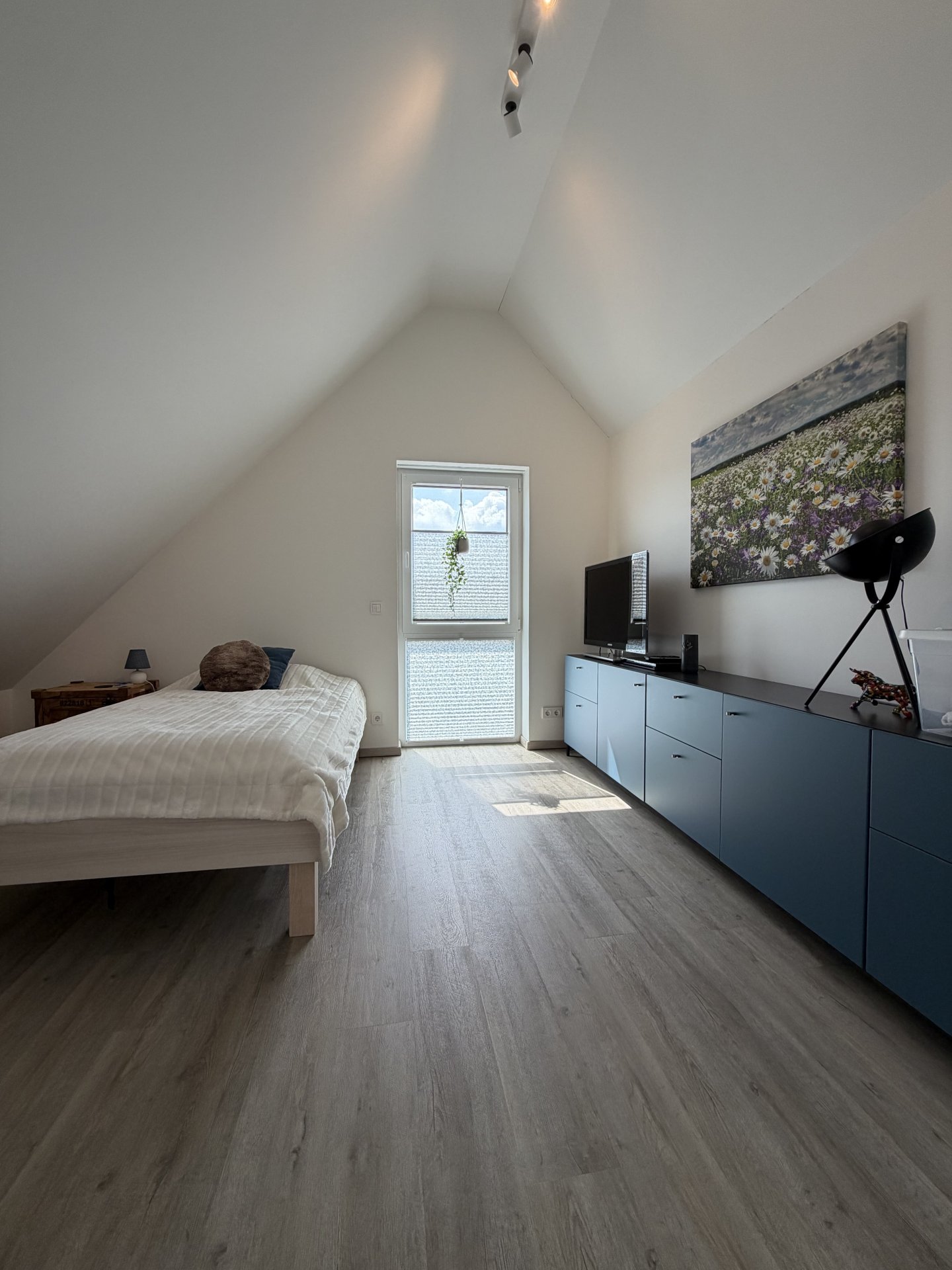Schlafzimmer/Büro Spitzboden