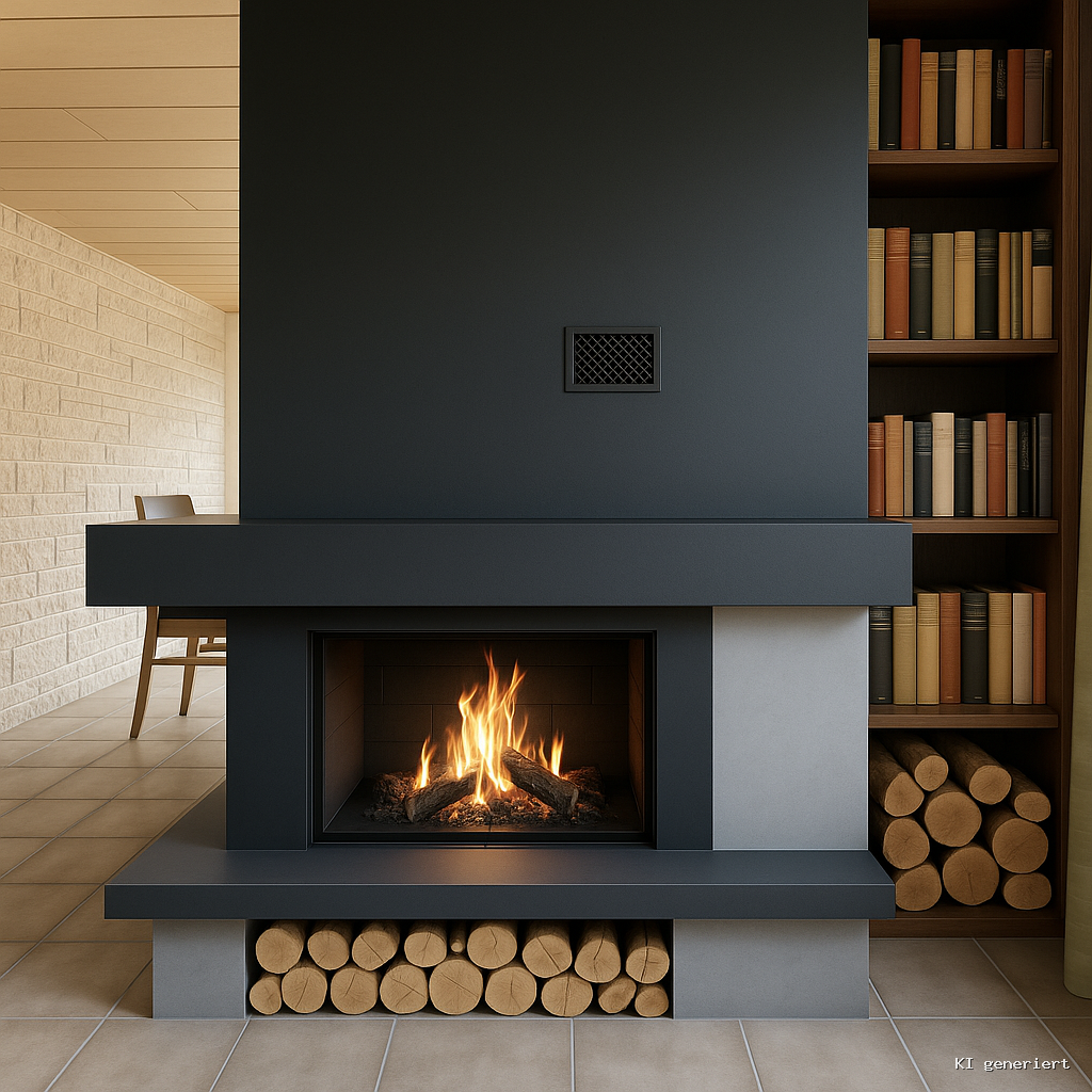Möglicher modernisierter Kamin im Erdgeschoss