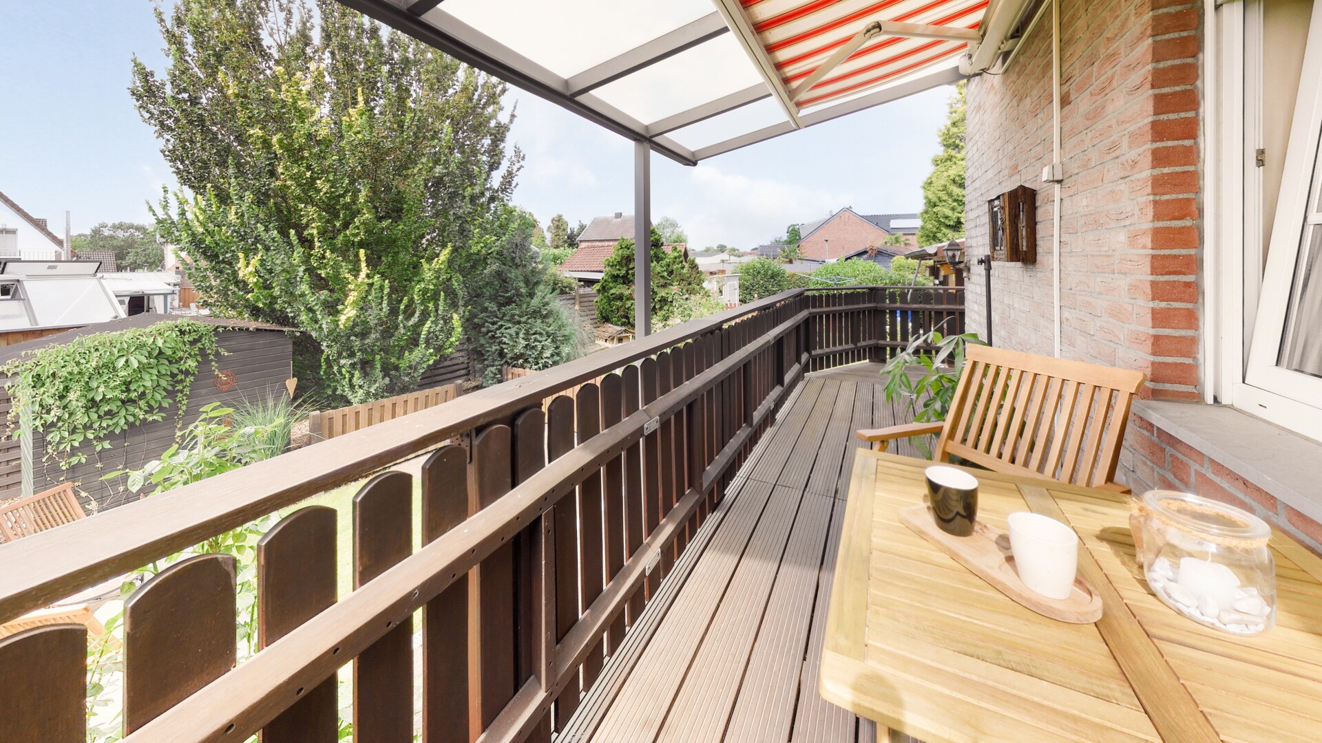 Überdachter Verandabereich