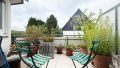 Balkon mit Markise